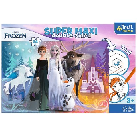 Puzzle Trefl Frozen 2 Super maxi Wesoły Świat Krainy Lodu 24 el. (41000)