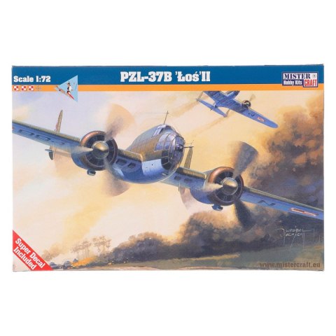 Model do sklejania Mastercraft PZL P-37 B ŁOŚ II (D-08)