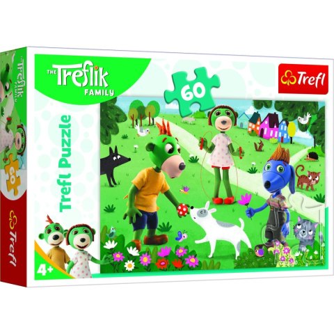 Puzzle Trefl Radosny dzień treflików 60 el. (17377)