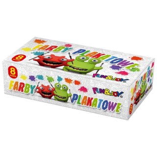 Farby plakatowe Fun&Joy kolor: mix 20ml 8 kolor. (FJ-008)