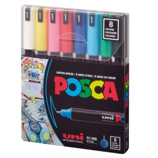 Marker specjalistyczny Posca PC-1MR/8 5906340928309, (różne) 0,07mm igłowa końcówka (194465)