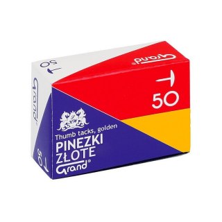 Pinezki Grand kolor: złoty 50 szt (G50)