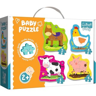 Puzzle Trefl baby classic zierzęta na wsi 3, 4, 5, 6 el. (36070)