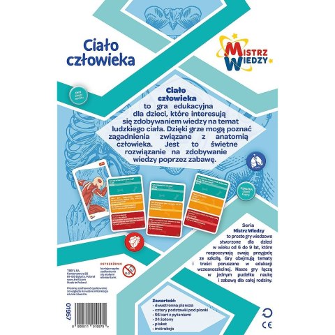 Gra edukacyjna Trefl Mistrz Wiedzy Ciało człowieka (01957)