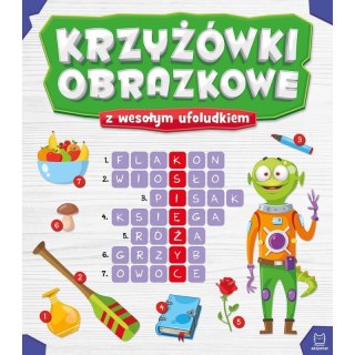 Książeczka edukacyjna Aksjomat Krzyżówki obrazkowe z wesołym ufoludkiem