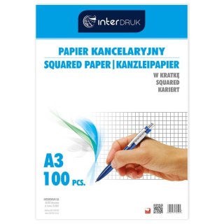 Papier kancelaryjny Interdruk A3 krata [mm:] 297x420 (PAKA100)