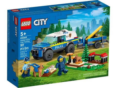 Klocki konstrukcyjne Lego City szkolenie psów policyjnych w terenie (60369)