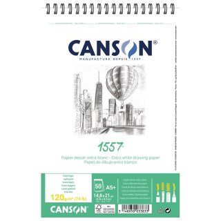 Blok artystyczny Canson szkicownik A5+ 120g 50k (31412A000)