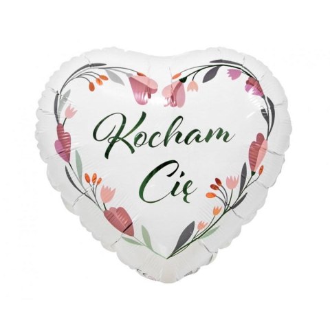 Balon foliowy Godan Kocham Cię (białe serce) 18cal (FG-SKCB) Balon foliowy Godan Kocham Cię (białe serce) 18cal (FG-SKCB)