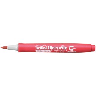 Marker specjalistyczny Artline czerwony metaliczny decorite, czerwony 1,0mm pędzelek końcówka (AR-035 2 8)