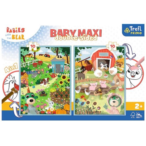 Puzzle Trefl Baby MAXI 2x10 Bobaski i Miś (43000)