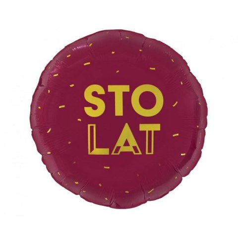 Balon foliowy Godan Sto Lat (bordowy) 18cal (FG-OSLB) Balon foliowy Godan Sto Lat (bordowy) 18cal (FG-OSLB)