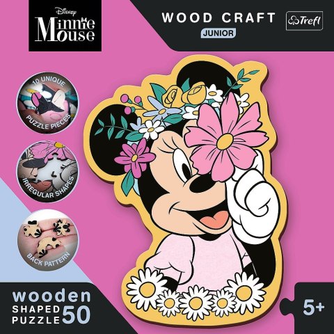 Puzzle Trefl Disney Minnie Wood Craft Junior W świecie Minnie 50 el. (20200)