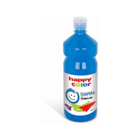 Farba tempera Happy Color HAPPY COLOR kolor: błękitny 1000ml (HA3300 1000-30)