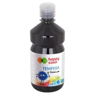 Farba tempera Happy Color kolor: czarny 500ml 1 kolor. (3310)