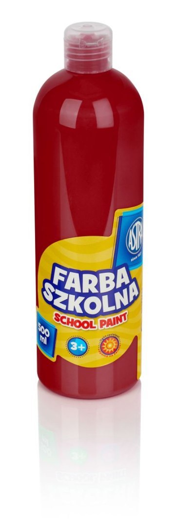 Farby plakatowe Astra szkolne kolor: czerwony 500ml 1 kolor.