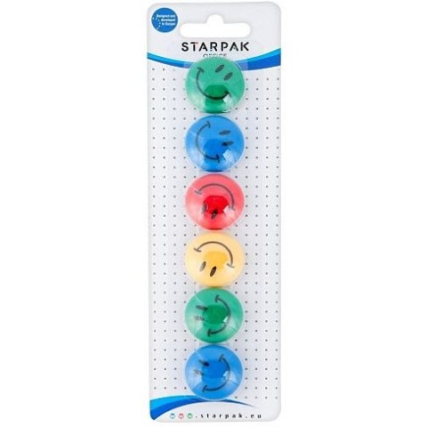 Magnes Starpak Emotki 2 mix śr. 30mm (378347) 6 sztuk