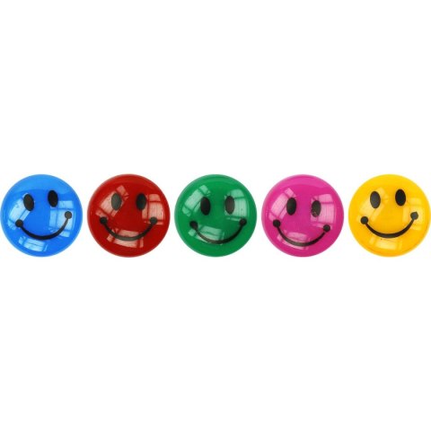 Magnes Titanum smiley okrągły mix śr. 29mm (T-025051) 10 sztuk