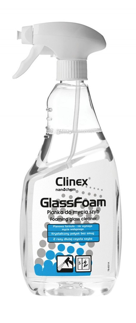 Pianka Clinex Glass Foam do mycia szyb 650 ml (77688)