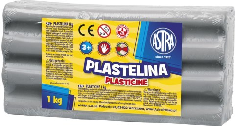 Plastelina Astra 1 kol. popielata 1000g (303111023)