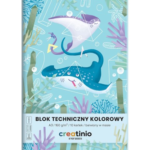 Blok techniczny Top 2000 Creatinio A3 kolorowy 160g 10k (400176680)