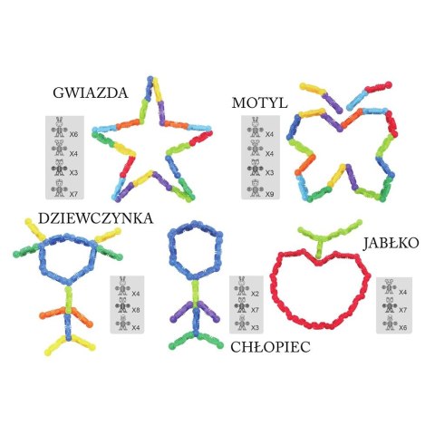 Klocki pozostałe Askato liczmany zwierzątka (102160)