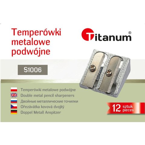 Temperówka Titanum metalowa podwójna