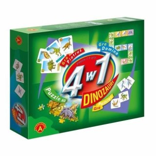 Gra logiczna Alexander DINOZAURY 4 w 1 Domino (5906018005561)