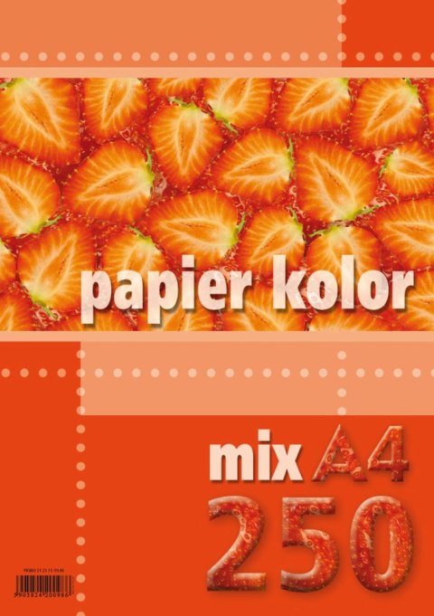 Papier kolorowy Kreska A4 mix 80g