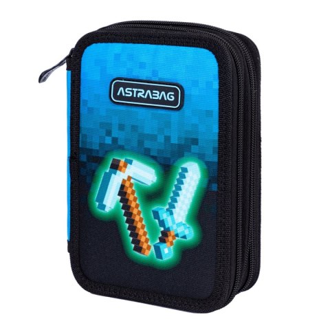 Piórnik Astra Astrabag Jumbo Blue Pixel (503024055)