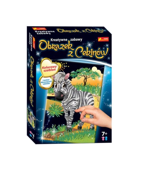 Cekiny Ranok Creative CEKINOWY OBRAZEK ZEBRA mix (21983)