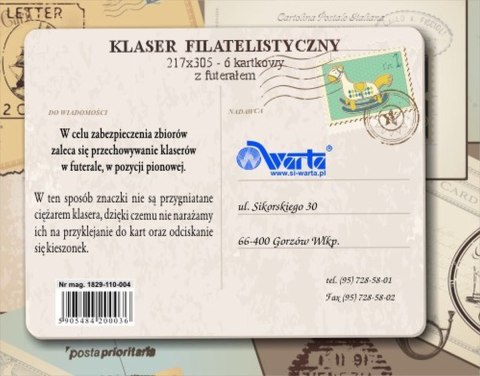 Klaser filatelistyczny Warta [mm:] 215x305 (1829-110-004)