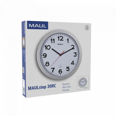 Zegar ścienny Maul MAULstep 30RC SREBRNY (90530/95 ML)