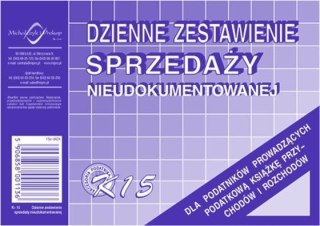 Druk offsetowy Michalczyk i Prokop DZIENNE ZEST SPRZED NIEUD. K15 A6 50k. (K-15)