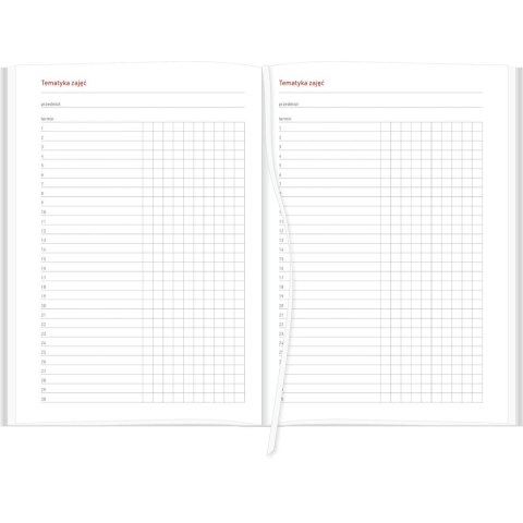 Kalendarz nauczyciela książkowy (terminarz) A5TA088B Wydawnictwo Wokół Nas 2024/2025 a5 TYGODNIOWY A5 (CROSS Z GUMKĄ CZERWONY)