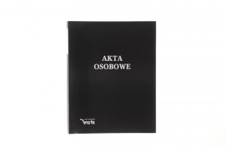 Teczka do akt osobowych Warta zadrukowana ABCDE A4 czarny (021824-339-047)