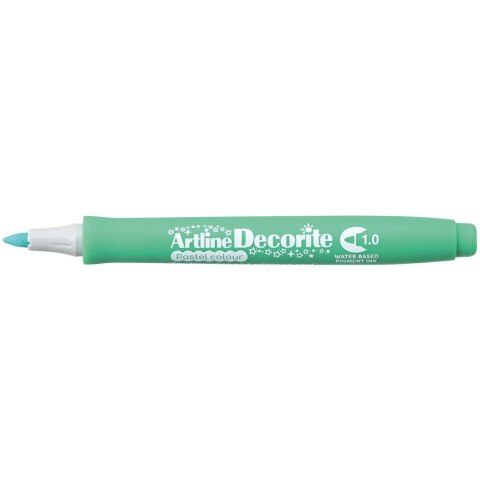 Marker permanentny Artline pastelowy decorite, zielony 1,0mm pędzelek końcówka (AR-033 4 4)