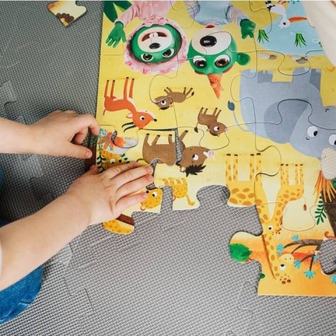 Puzzle Trefl Bobaski I Miś Super maxi Bobaski na safari 24 el. (41009)