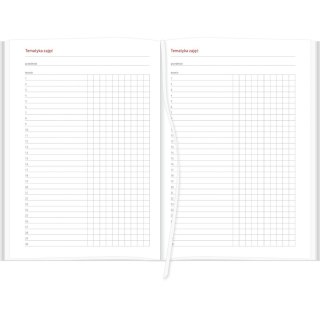 Kalendarz nauczyciela książkowy (terminarz) A5TA071B Wydawnictwo Wokół Nas 2024/2025 a5 CZERWONY A5 (NEBRASKA)
