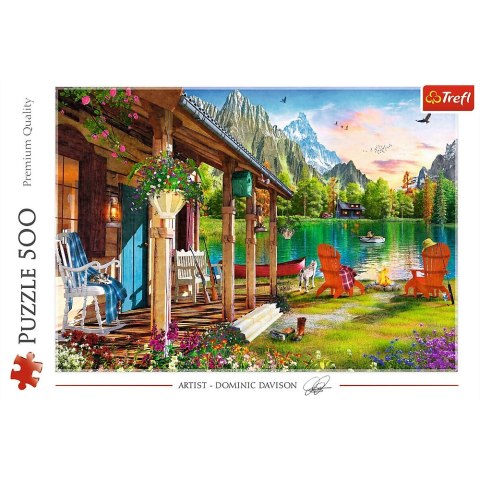 Puzzle Trefl Domek w górach 500 el. (37408)