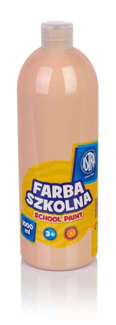 Farby plakatowe Astra szkolne kolor: cielisty 1000ml 1 kolor.