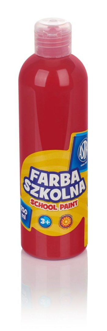 Farby plakatowe Astra szkolne kolor: czerwony 250ml 1 kolor.