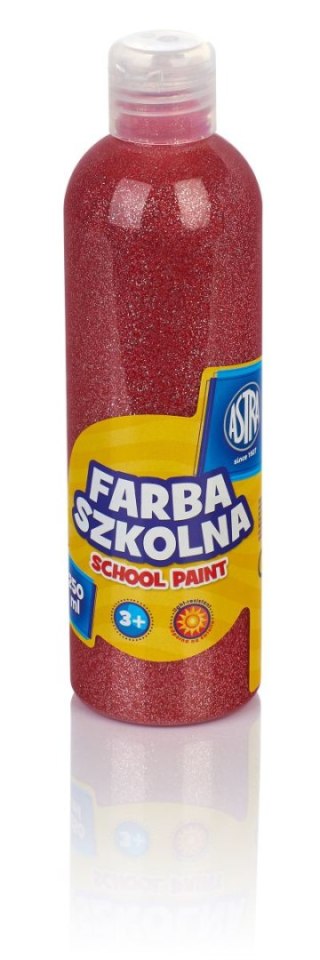 Farby plakatowe Astra szkolne kolor: czerwony 250ml 1 kolor.