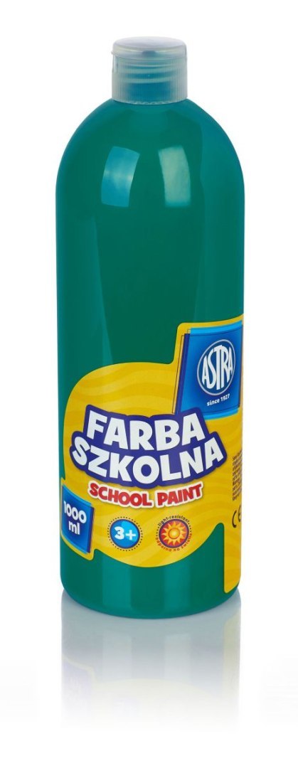 Farby plakatowe Astra szkolne kolor: szmaragdowy 1000ml 1 kolor.