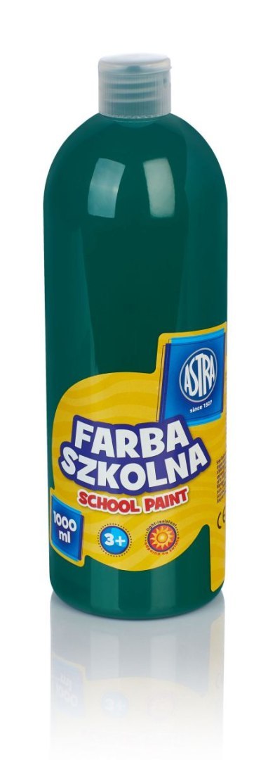 Farby plakatowe Astra szkolne kolor: zielony ciemny 1000ml 1 kolor.