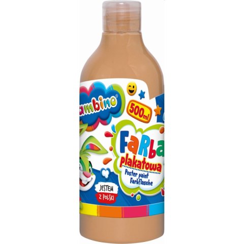 Farby plakatowe Bambino Bambino w butelce 500 ml kolor: cielisty 500ml 1 kolor. (cielista)