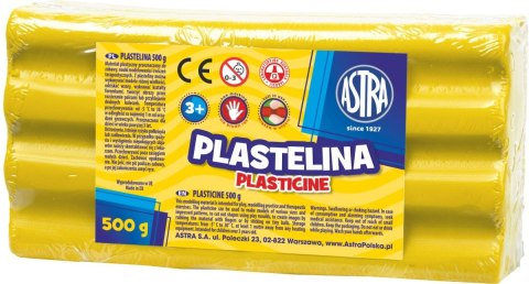 Plastelina Astra 1 kol. żółta 500g