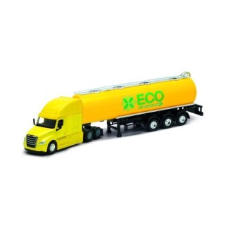 Ciężarówka Dromader Welly Truck z przyczepą 1:64 Freightliner Cascadia cysterna (58010)