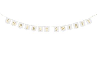 Baner Partydeco Chrzest Święty, 2 m, biały (GRL107-008)