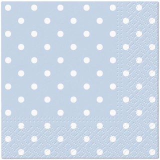 Serwetki Paw Dots Light blue mix nadruk bibuła [mm:] 250x250 (SDC066055)